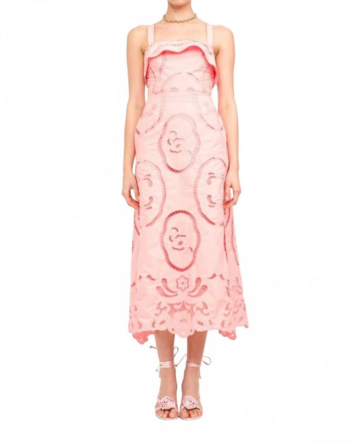 Sofie the Label Palermo Maxi Lace Dress Pink Large 2