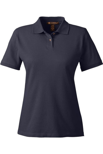 Harriton Women's Cotton Polo Blue XSmall 2