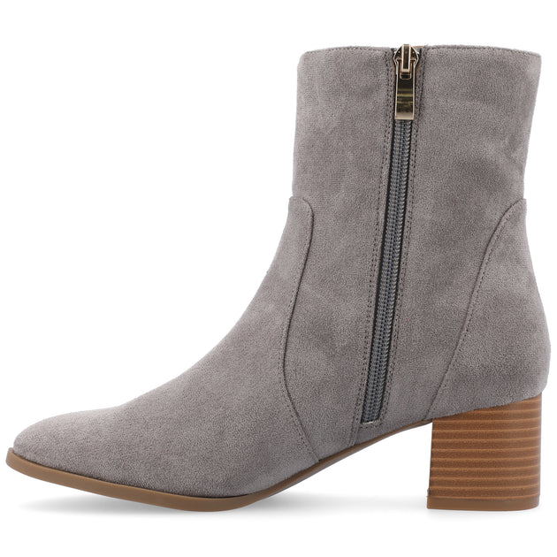 Journee Collection Hayven Booties Grey US 5.5 3