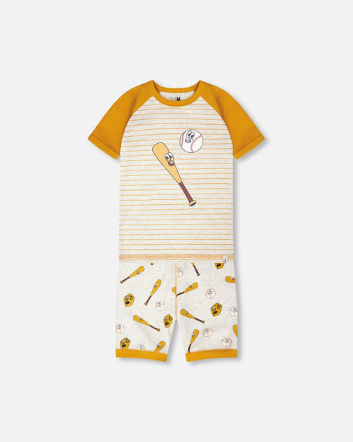 Deux par Deux Two-Piece Pyjama Set Grey Mix 18-24 Months 2