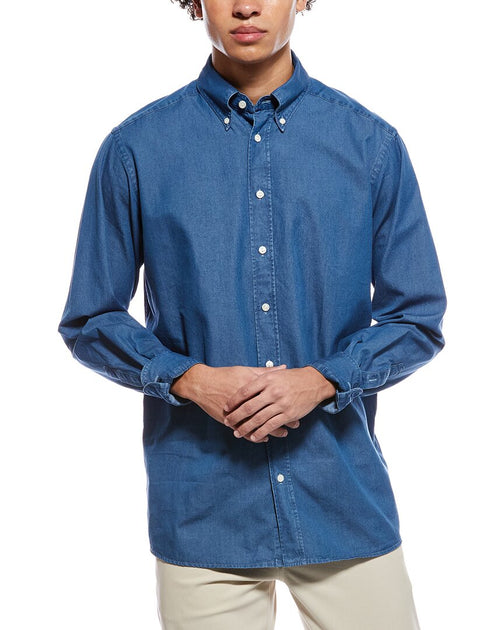 Eton Contemporary Fit Denim Hemd Blau US 46 Regular 2