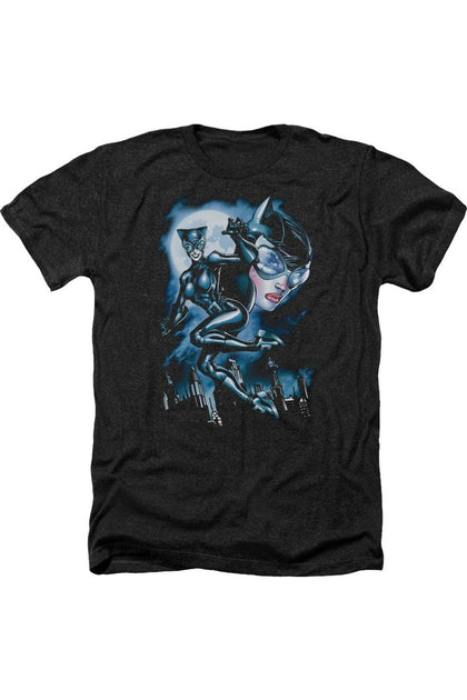 Gildan Batman Moonlight Cat T-Shirt Black Medium 2