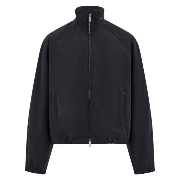 Salvatore Ferragamo Ferragamo Black Nylon Sport Jacket | ShopSimon