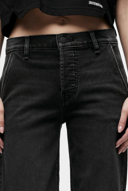 Hudson Rosie Trouser Wide Leg Jean Black 28 4