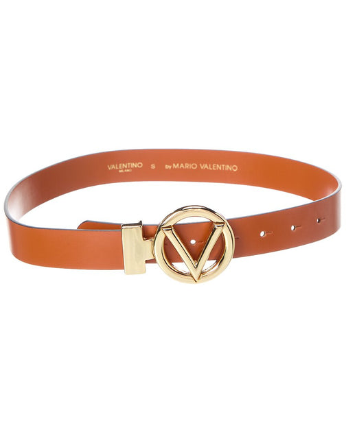 Valentino by Mario Valentino Adela ロゴレザーベルト Valentino by Mario Valentino Adela Logo Buckle Leather Belt