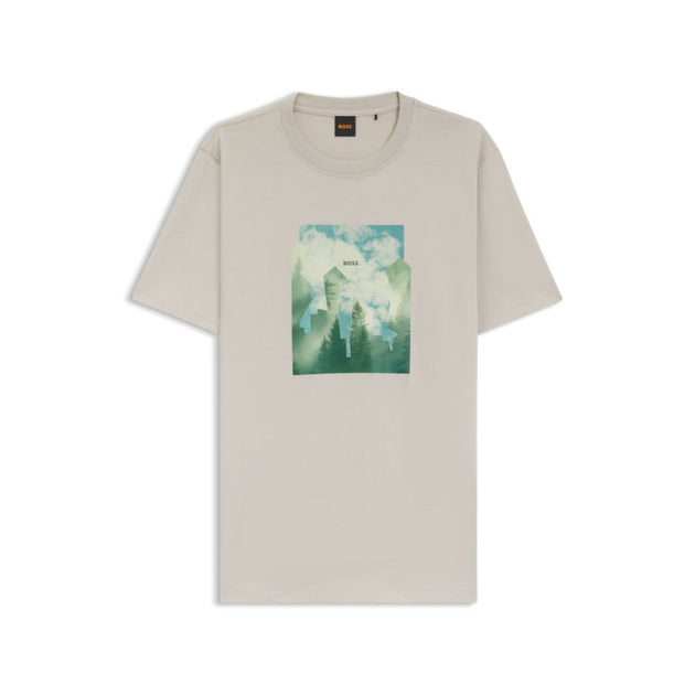 Boss Printed-artwork T-shirt Beige Medium 2