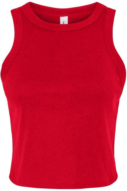 BELLA + CANVAS Micro Rib Racer Tank Red XSmall 2