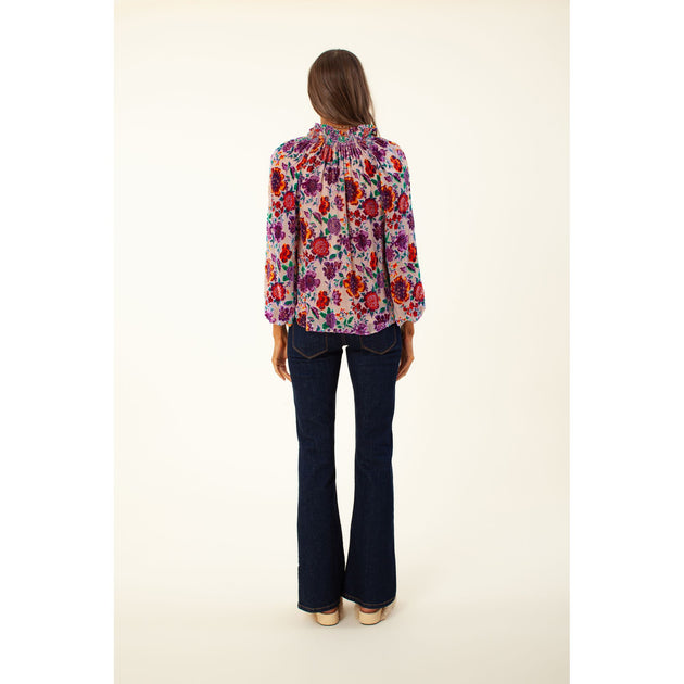 HALE BOB Stevie Silk Top Beige XS 3