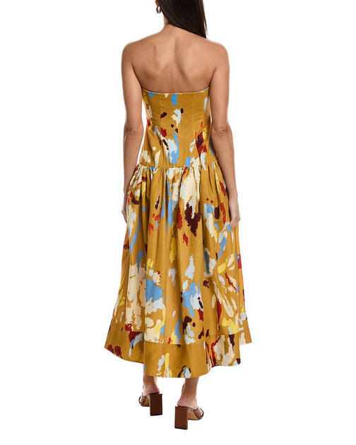 A.L.C. June Midi Dress Yellow US 4 3