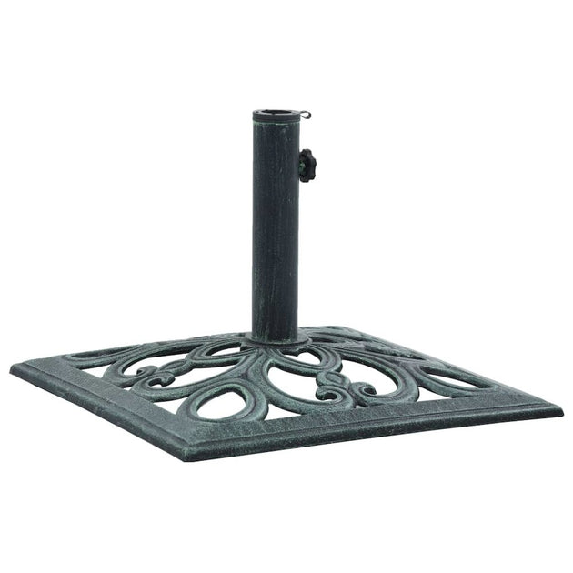 vidaXL Umbrella Base Green 12 kg Cast Iron 2