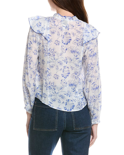 Industry Chemise Imprimée Col V Blanc XS 3