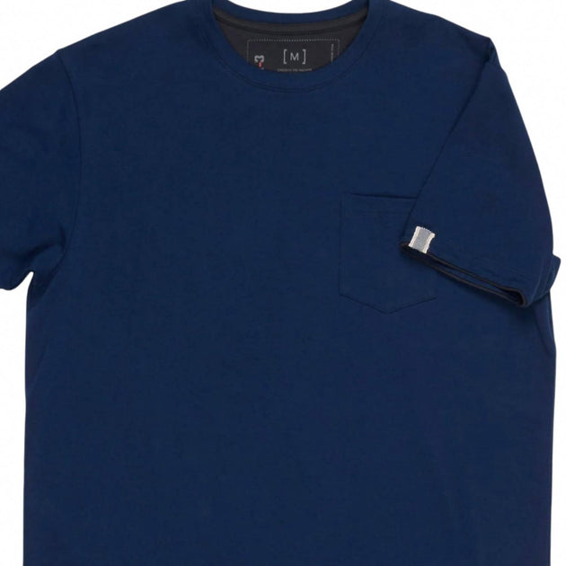 Articl3 Short Sleeve Pocket Tee Blue XL 3