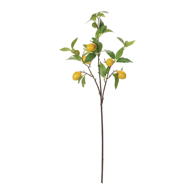 Hivvago Lemon Fruit Foliage Branch Yellow/Green 85 cm 4