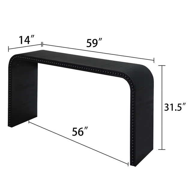 Streamdale Console Table Black 4