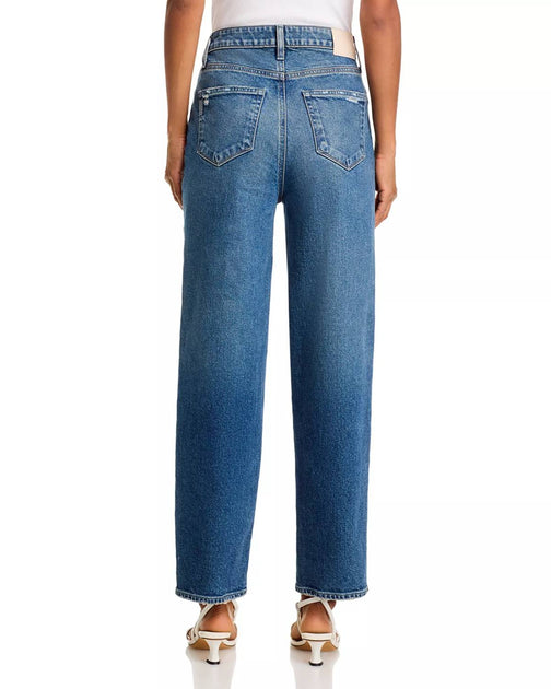 PAIGE Alexis High Rise Ankle Barrel Jeans Blue 27 3