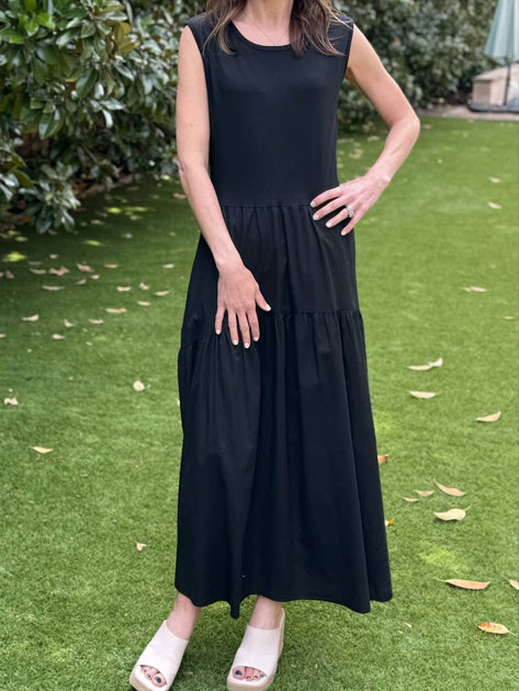 ASTRID Long Sleeveless Dress Grey XLarge 3