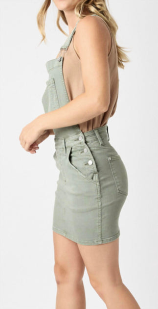 Judy Blue Overall Skort Grey Large 2