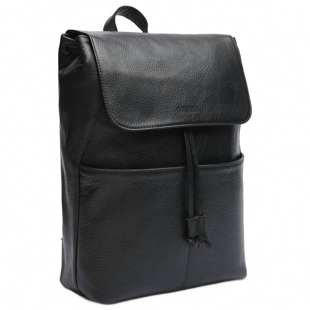 Consuela Drawstring Magnetic Backpack Black One Size 3