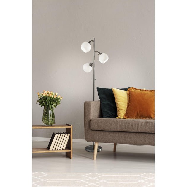 Hivvago Floor Lamp Brushed Steel 4