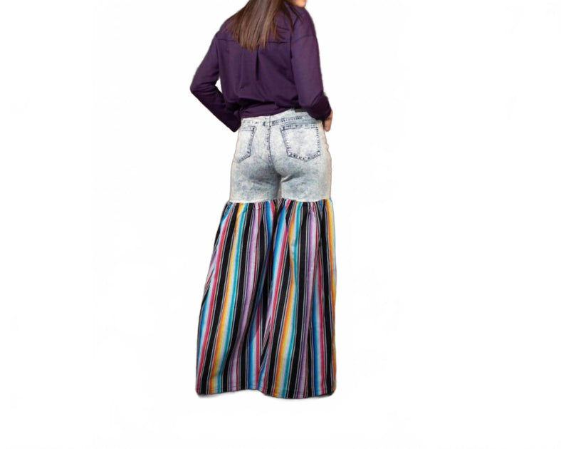 Lucky & Blessed Palazzo Wide Leg Jeans Black US 4 4