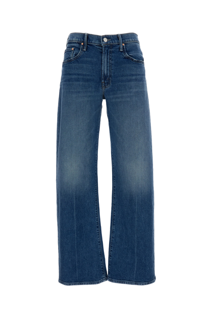 Mother Mid-Rise Wide-Leg Jeans Blue 25 2