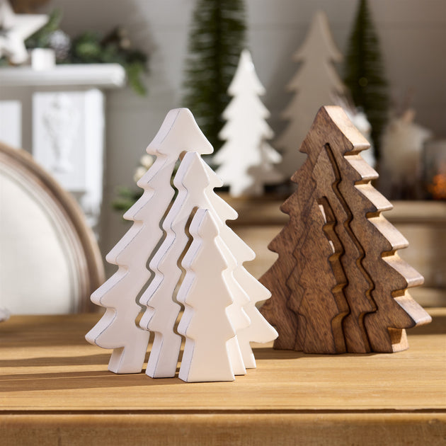 Hivvago Triple Tree Puzzle White MDF 8.5in 4