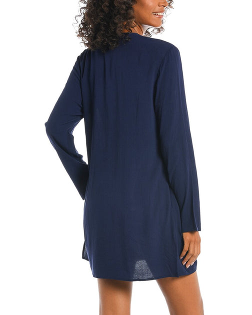 La Blanca Tunic Coverup Blue Small 3