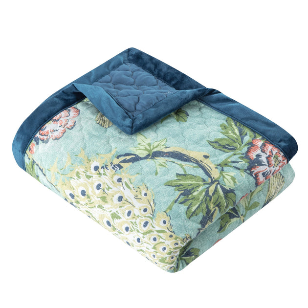 BreeBe Pavona Throw Blue 127x152cm 3