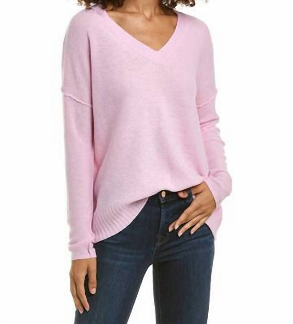 Alashan Cashmere Remi Sweater Pink Medium 2