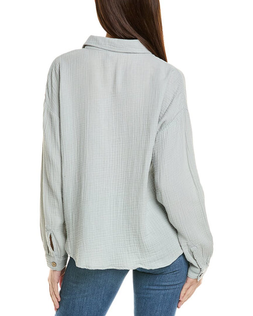 XCVI Judson Shacket Grey Small 3