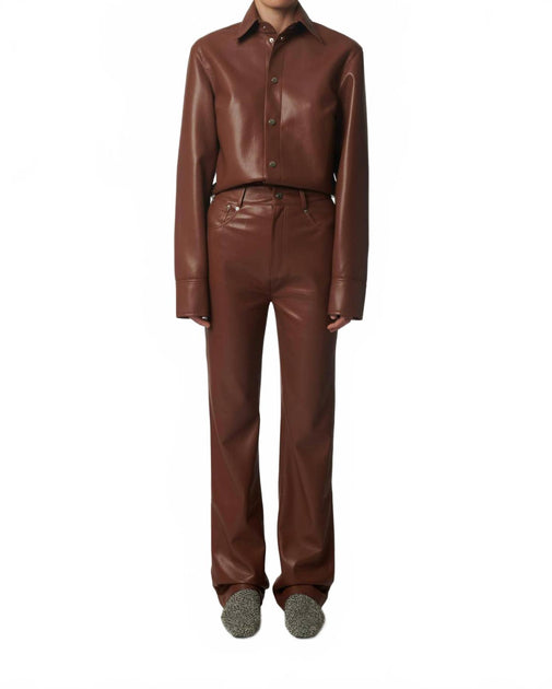 Nanushka Jacoba Pants Brown Medium 4