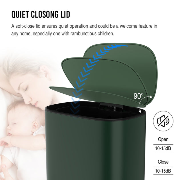 Streamdale Kitchen Trash Can Green 4