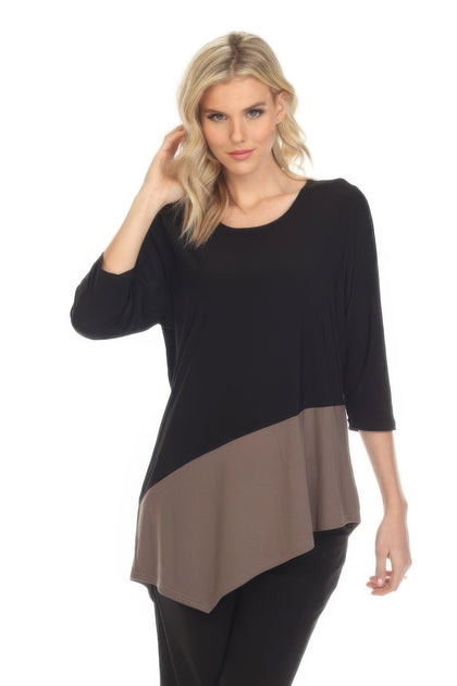 TRUEDAMES Colorblock Oberteil Schwarz/Small 2