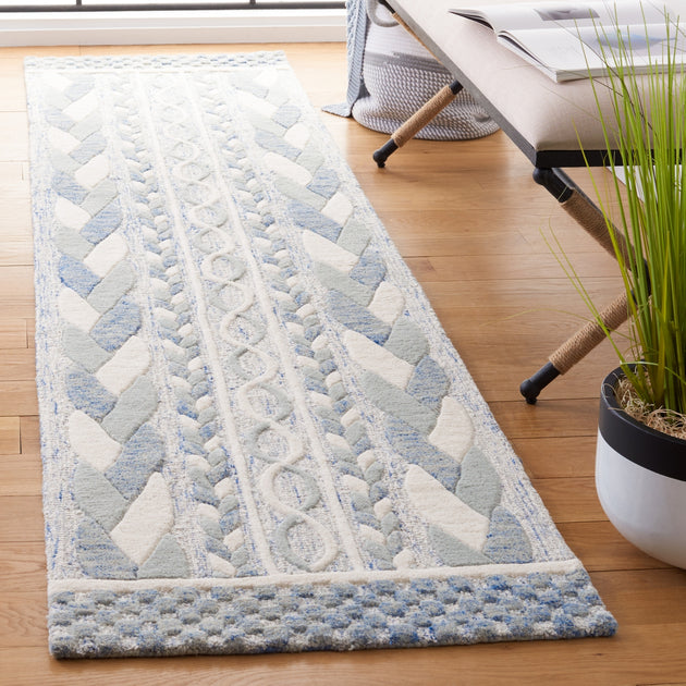 Safavieh Metro MET863 Area Rug Blue/Ivory 3