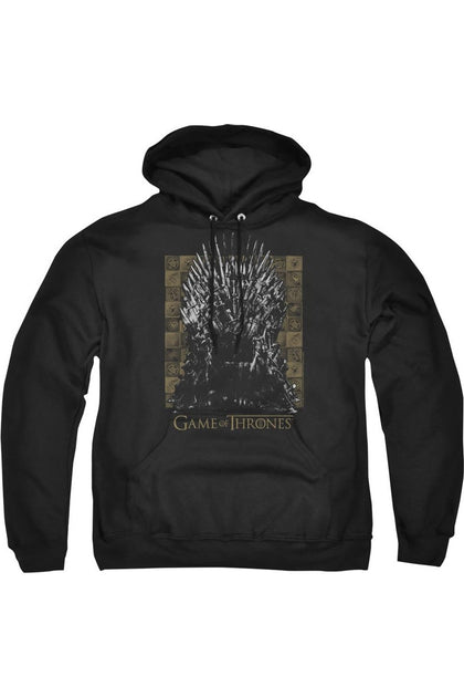 Gildan Game of Thrones Iron Throne Kapuzenpulli Schwarz XL 2