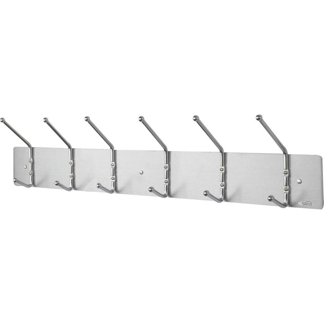 Safco 6-Hook Steel Coat Rack Silver 2