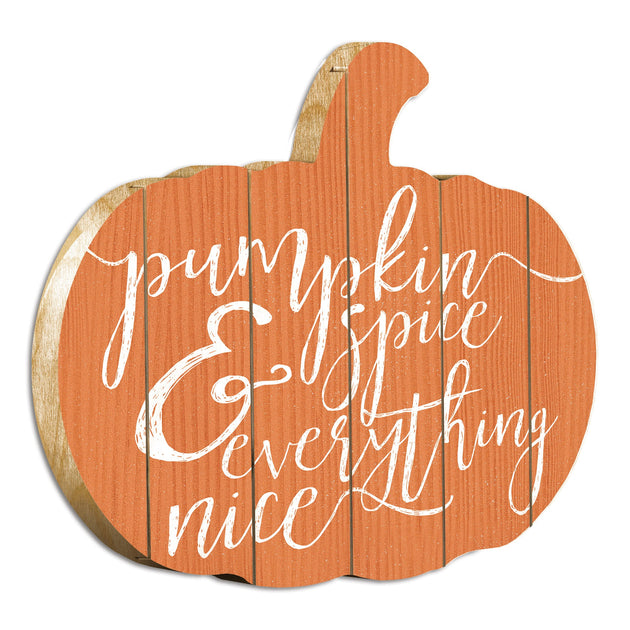 Hivvago Pumpkin Shaped Wall Art Orange/White 17.25in 2