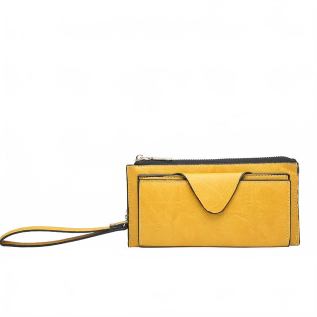 Jen & Co. Kyla Wallet Wristlet Yellow One Size 2