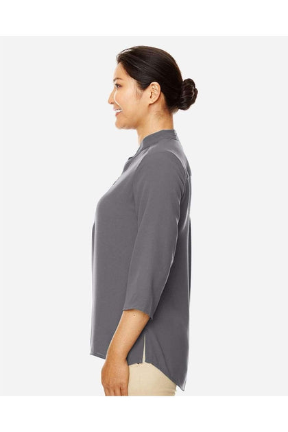 Devon & Jones Perfect Fit Three-Quarter Sleeve Crepe Tunic Grey Small 4