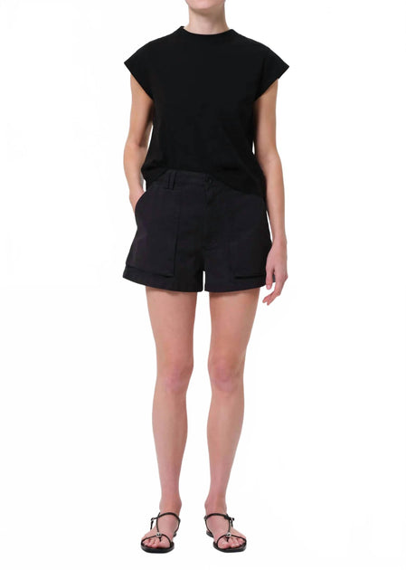 Pistola Kiva Mid Rise Cargo Short Black 23 2