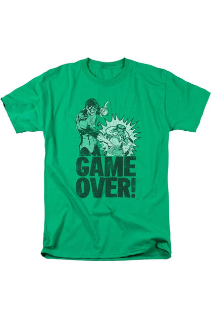 Gildan Green Lantern Game Over T-Shirt Green Small 2