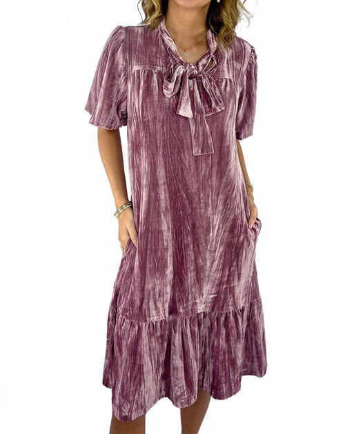 Polagram Velvet Mini Dress Pink Large 2