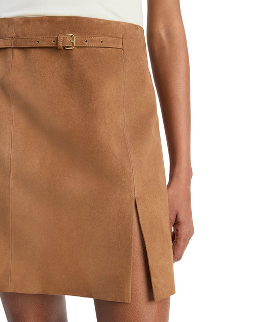  Vince Mid Rise Straight Skirt Brown 14 4