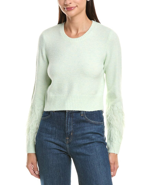 Cinq a Sept Briana Sweater Green XLarge 2