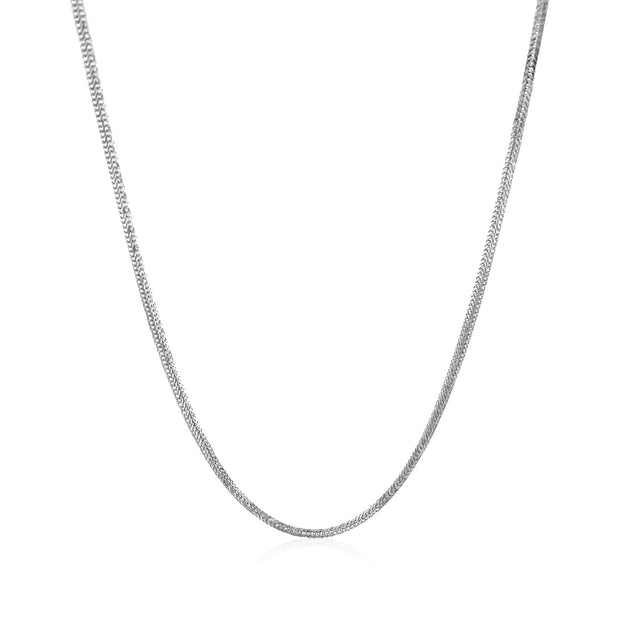 FASHNZFAB Foxtail Chain White Gold 1.00 mm US 20 3
