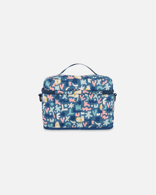 Deux par Deux Lunch Box Green Cat Print One Size 3