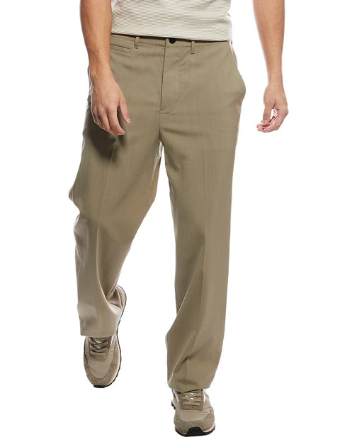 Theory Light Wool Suit Pant Brown 33 2