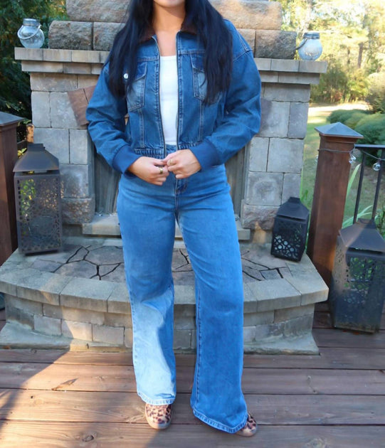Et Clet Sherpa Denim Jacket Blue Large 4