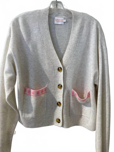 Brodie Geo Cardigan Grey Large 4