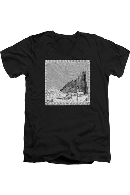 Gildan Corpse Bride My Darling V Neck T-Shirt Black Small 2